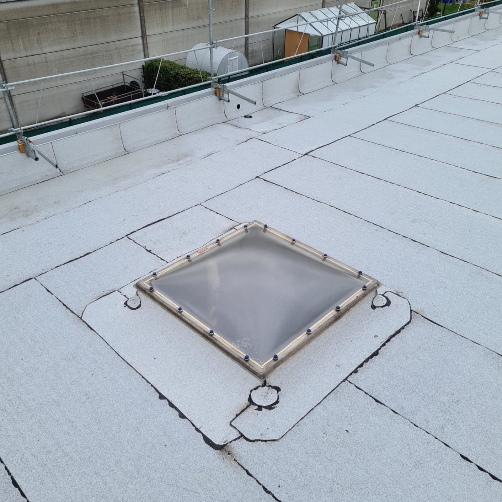 Lichtkoepel waterdicht ingewerkt